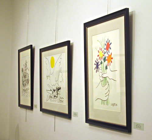 Графика Пабло Пикассо на выставке в галерее на Вознесенском
